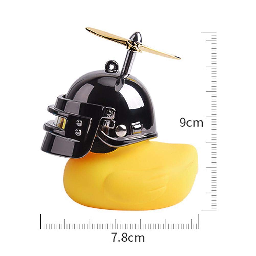 Amazon.co.jp: ゴム製の黄色いアヒルのおもちゃ、プロペラヘルメット